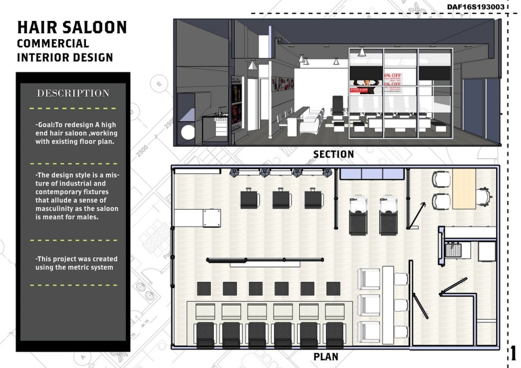 Hair Saloon-Commercial Interior Design (1)