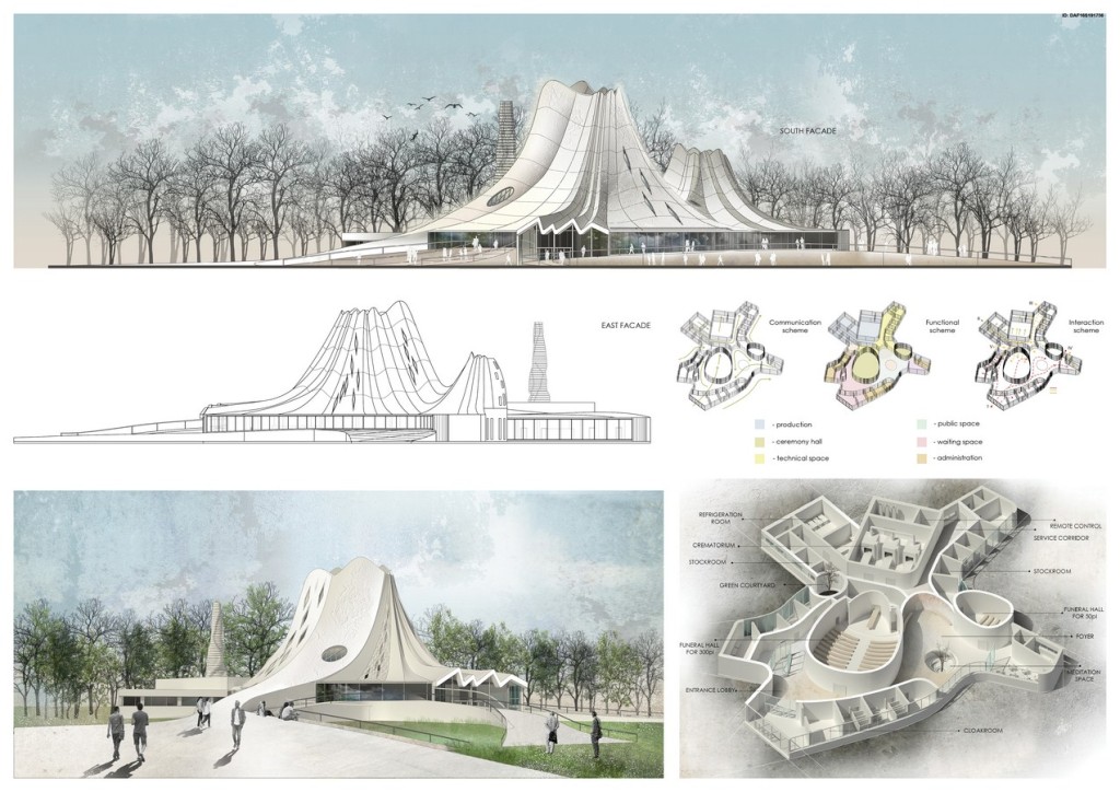 The Space Of Silence. Concept Project Of Crematorium Complex (4)