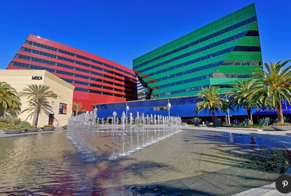 Blue Whale (R) and the Red Building (L)