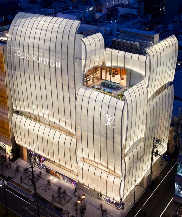 Louis Vuitton Store Osaka by Jun Aoki & Associates-An Amalgamation of  Culture and Modern Architecture - RTF