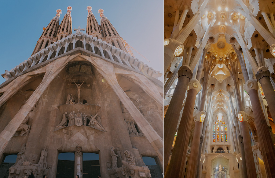 In the footsteps of Antoni Gaudi 62 Sketch of full Passion facade | Photo