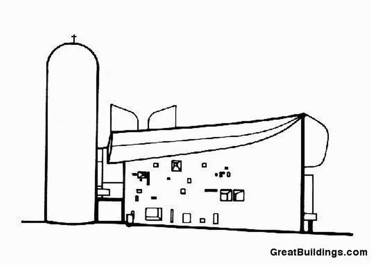 Notre Dame du Haut, France by Le Corbusier: The first Post-Modern building - Sheet4