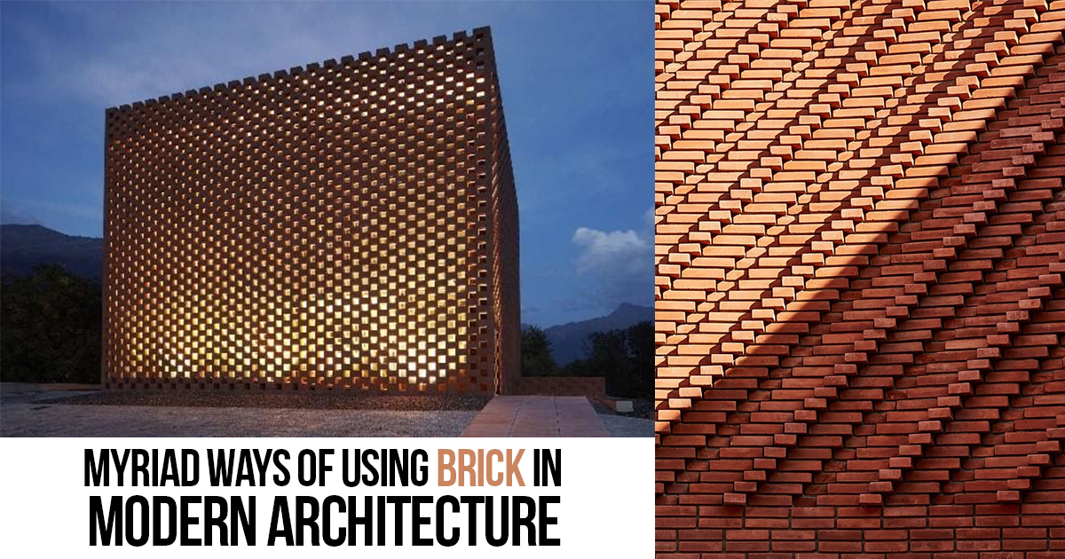 Brick Buildings :Myriad ways of using Brick in Modern Architecture - RTF