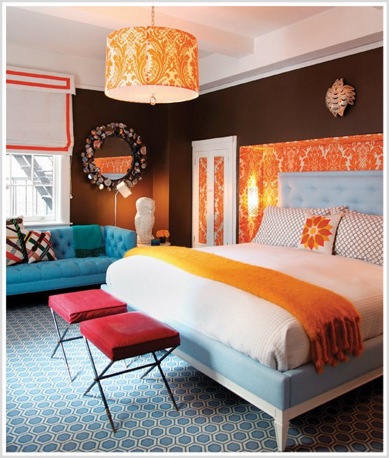 30 Examples of split complementary color scheme in Interiors RTF