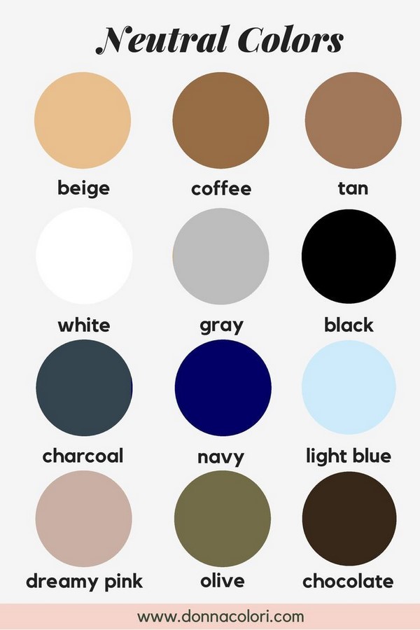 neutral color chart