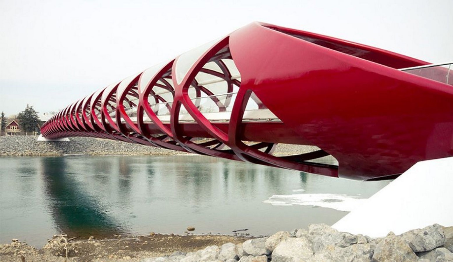  Мост мир Сантьяго Калатравы в канадском Калгари.