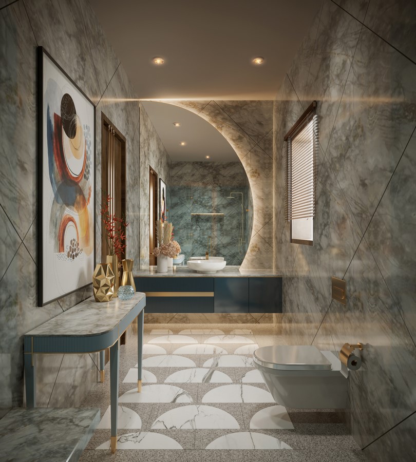 Modern Luxury Bathroom - the Art of Interior Design - Ula Burgiel